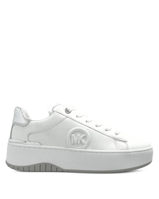 MICHAEL Michael Kors White Dottie Platform Sneakers