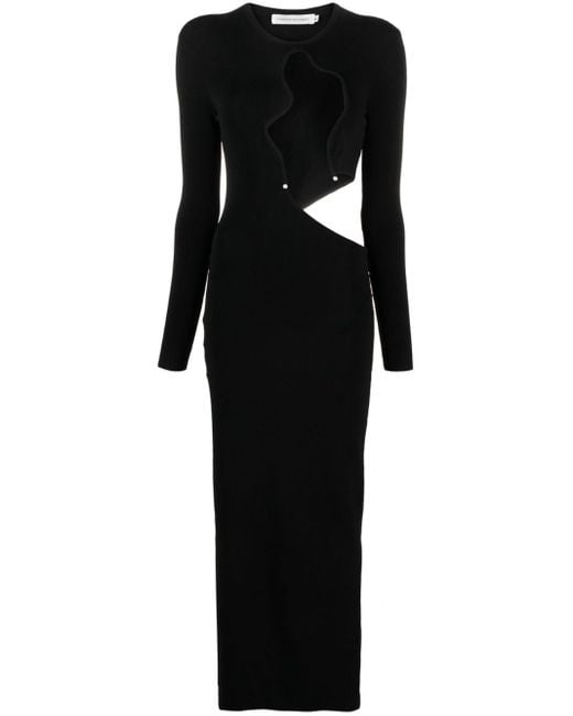 Christopher Esber Salacia Wire Maxi-jurk in het Black
