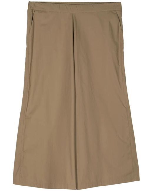 Roberto Collina Brown High-Waist Palazzo Trousers