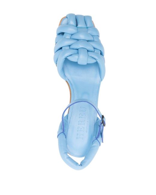 Sandales Cabersa 40 mm en cuir Hereu en coloris Blue