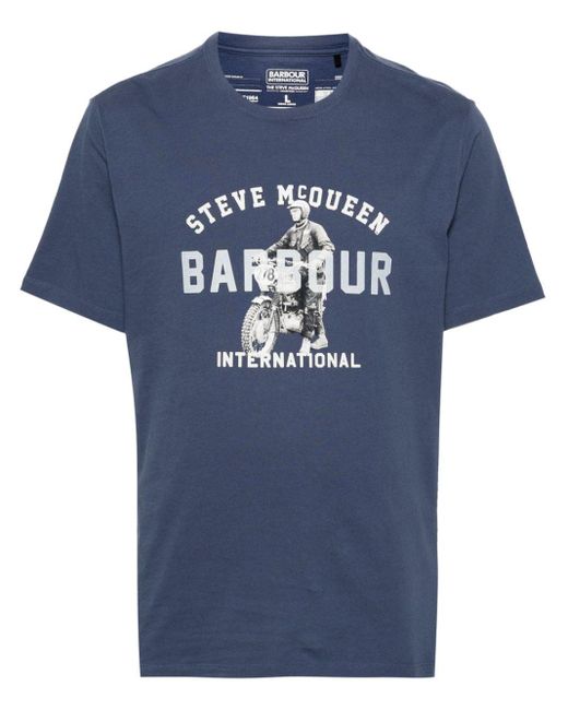 Barbour Blue Speedway T-Shirt for men