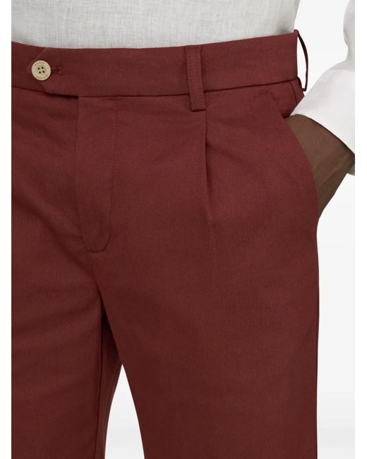 Boggi Red Dart-Detail Shorts for men