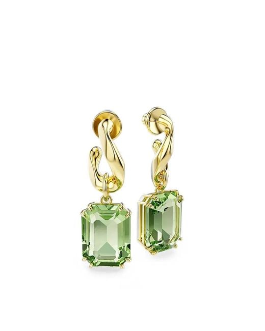 Swarovski White Octagonal-Cut Crystal Earrings