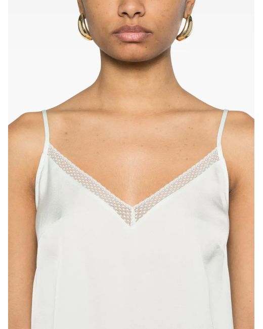 Twinset White Satin Top