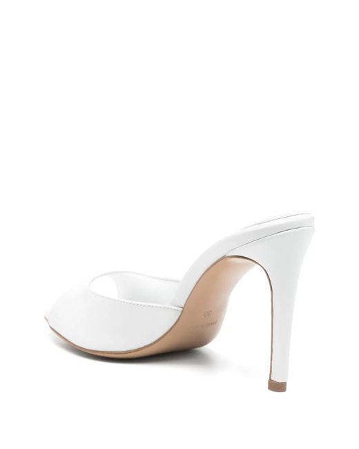 Ginissima White Vicky Heeled Sandals