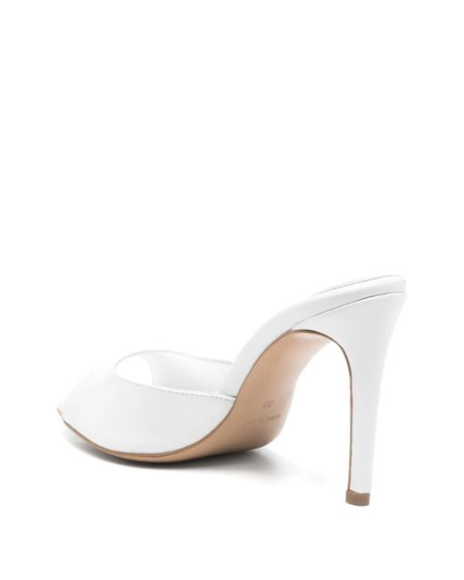 Ginissima White Vicky Heeled Sandals