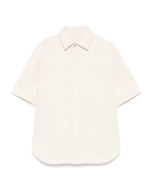 Jil Sander ツイル シャツ White