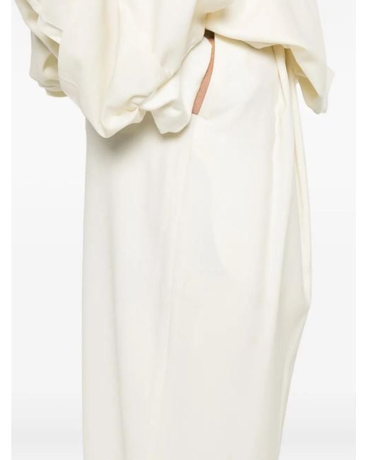 AYA MUSE White Pleated Trousers