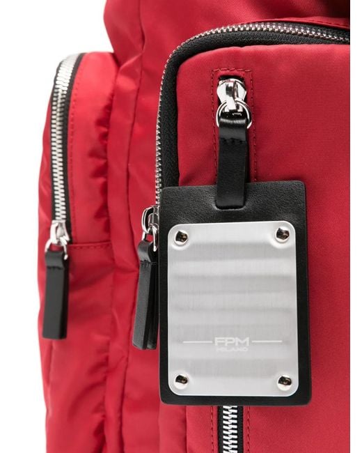 Fpm Milano Red Medium Butterfly Drawstring-Fastening Backpack
