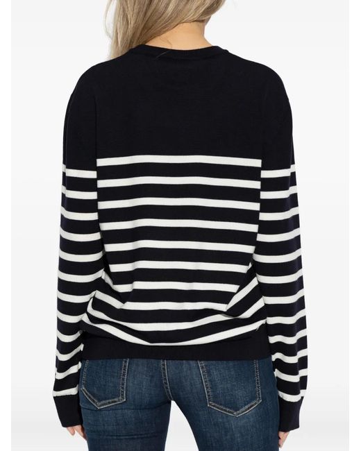 DSquared² Black Gestreifter Pullover