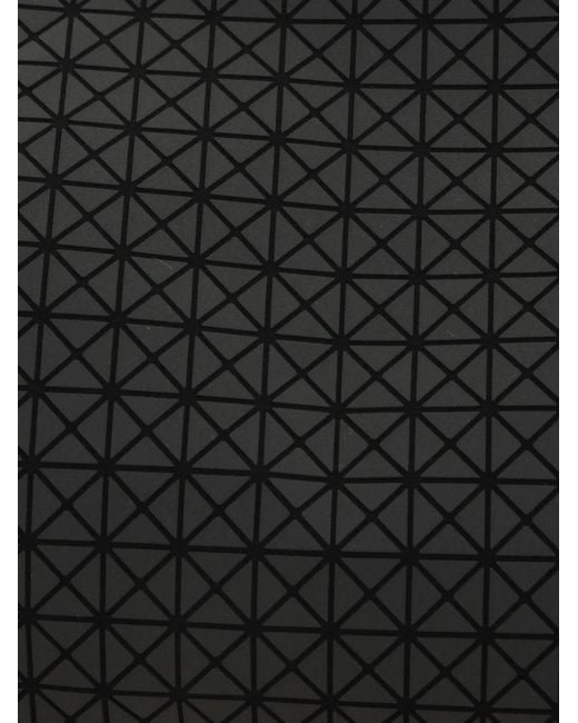 Issey Miyake Black Geometric-Print Zip Clutch Bag for men