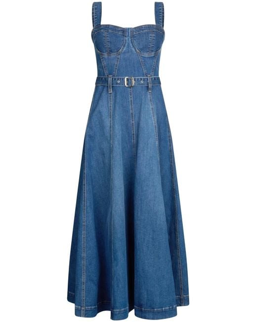 Liu Jo Blue Denim Bustier Dress