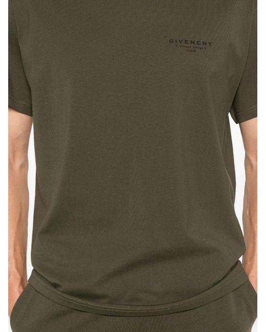 Givenchy T-Shirt mit Logo-Print in Green für Herren