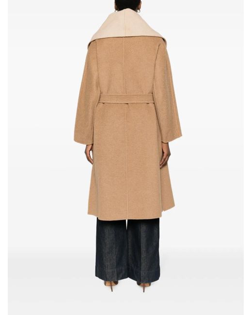Max Mara Brown Senna Reversible Camel Hair Coat