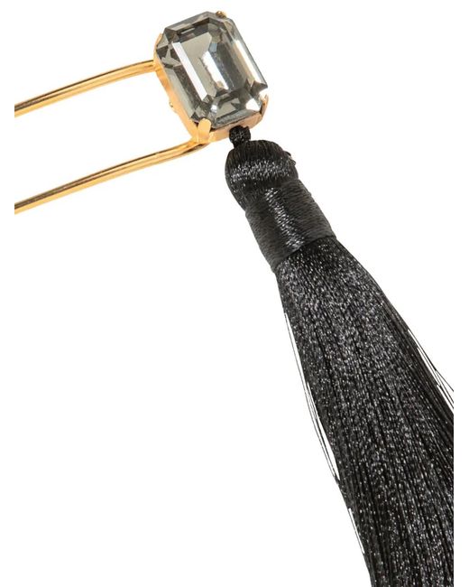 Jennifer Behr White Tassel Francine Hair Clip