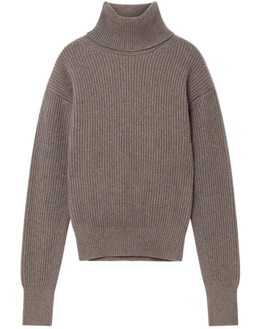 Stella McCartney Gray Long-Sleeve Turtleneck Jumper