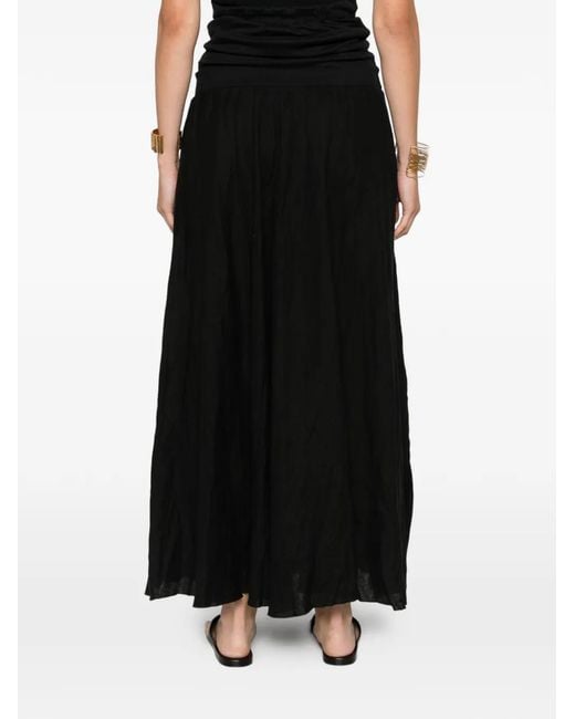 Jupe Longue À Empiècements Contrastants Johanna Ortiz en coloris Black