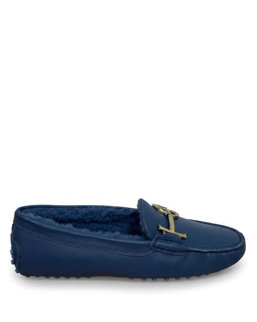Tod's Blue Gommini Loafers