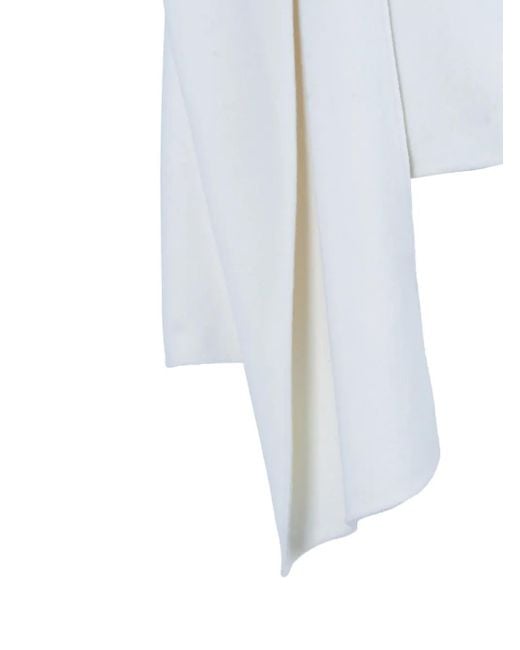 Chaqueta de lana con capucha P.A.R.O.S.H. de color White