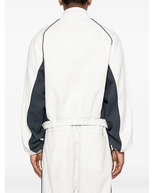 Rhude White Ramona Panelled Zip-Up Jacket for men