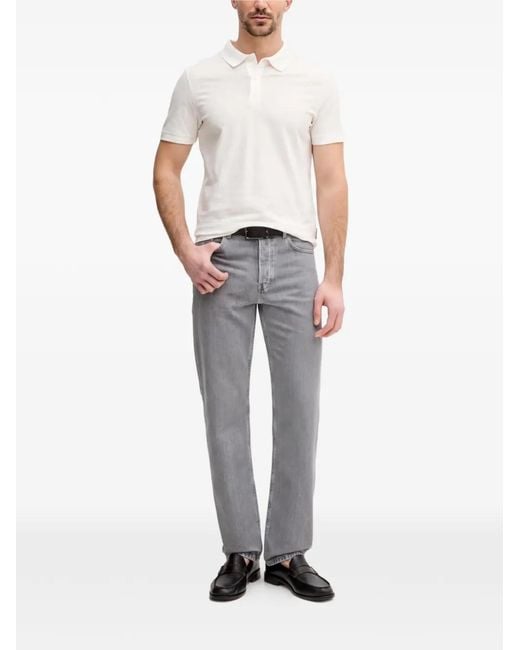Joop! White Button-Up Polo Shirt for men