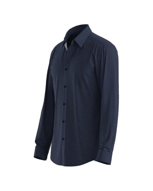 Boss Blue Patterned Shirt for men
