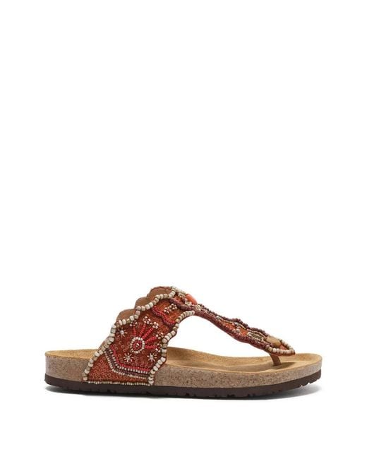 Maliparmi Brown Sandales Sunset Paisley Infrabijoux
