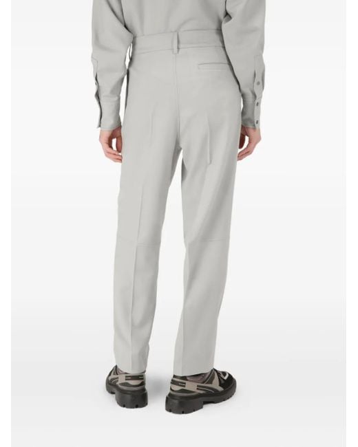 Bally White Pleated Trousers for men