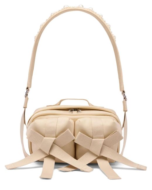 Borsa A Spalla Con Fiocco di Simone Rocha in Natural