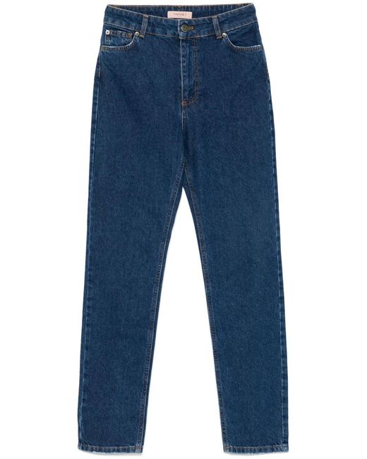 Twinset Blue Slim-Cut Jeans