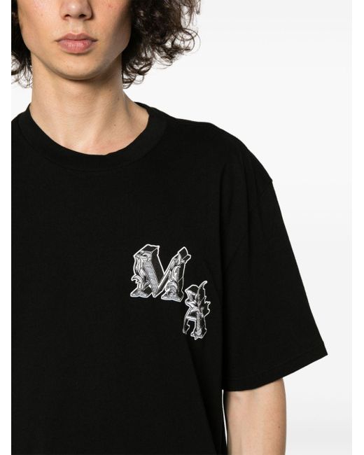 Amiri T-Shirt mit geflocktem Engel in Black für Herren