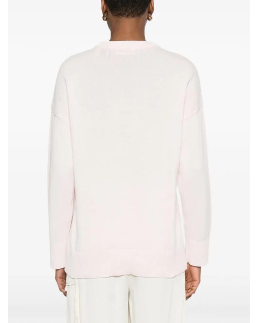 Twinset Pink Gathered Sweater