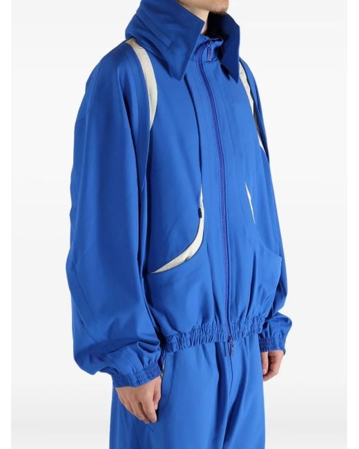 Adererror Blue Zip-Up Panel Jacket