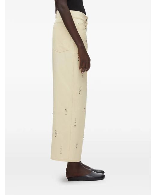3.1 Phillip Lim Natural Studded Jeans
