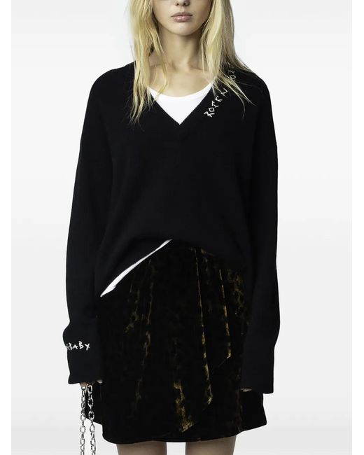 Zadig & Voltaire Black Jerry Mini Skirt