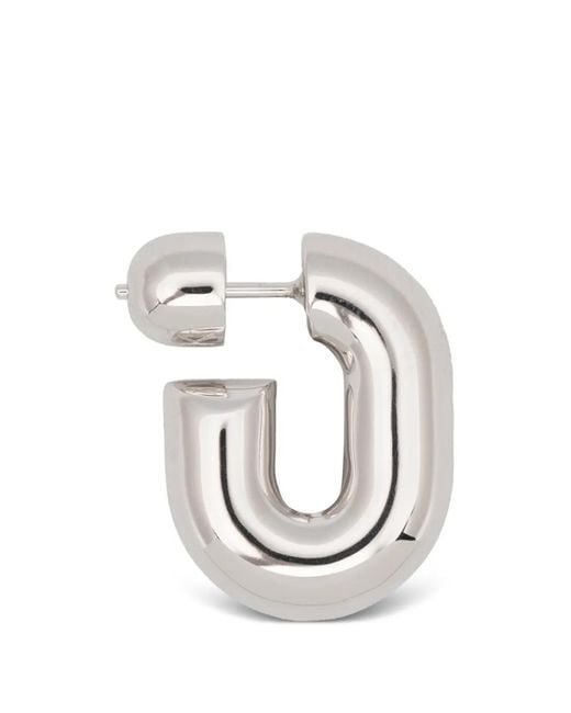 Maria Black Metallic Forma Hoop Earring