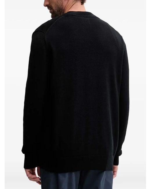 Gant Black Logo Button Cardigan for men