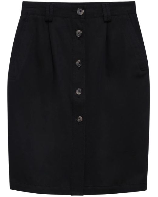 Anine Bing Black Zaire Midi Skirt