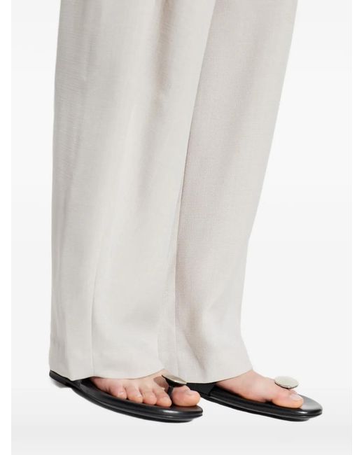IRO White Stud Leather Sandals