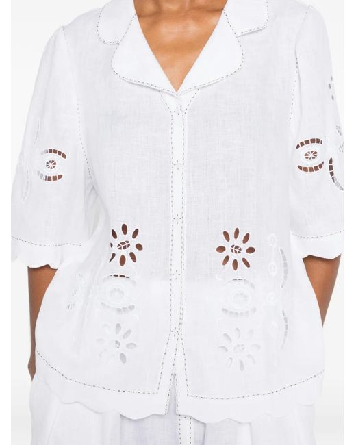 Vita Kin White Balthazar Broderie-Anglaise Blouse