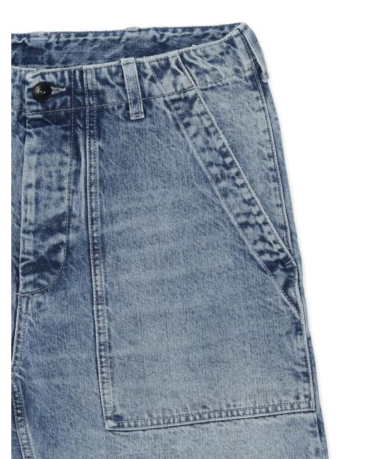 Fortela Blue Newfatigue Patch-Pocket Jeans for men