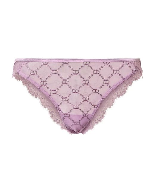 Twinset Pink Lace-Trimmed Briefs