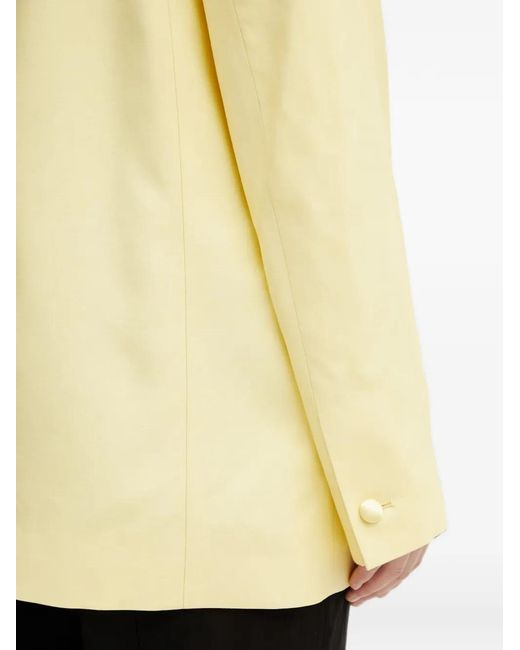KENZO Yellow Wrap-Style Blazer