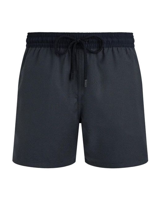 Vilebrequin Blue Micro Carreaux Swim Shorts for men