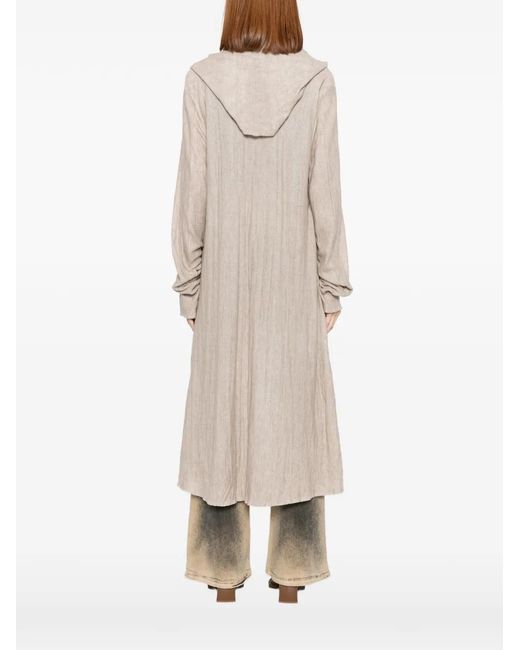Ma+ White Asymmetric Coat
