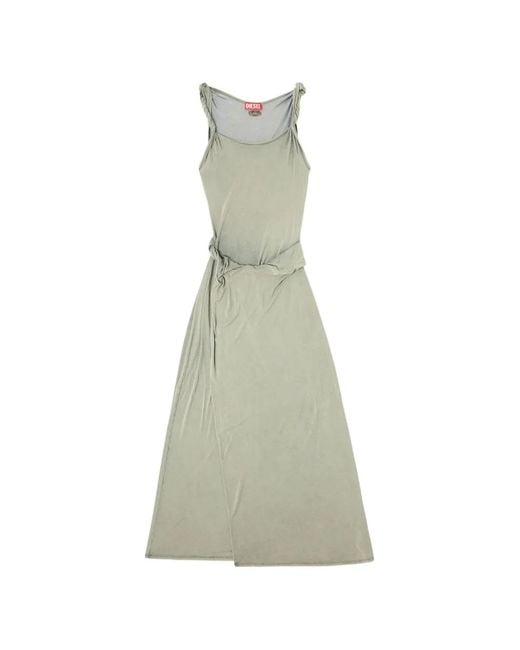 DIESEL Green D-Estiga-S1 Twisted-Strap Maxi Dress