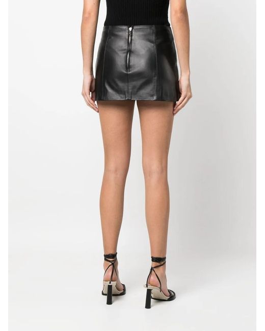 Manokhi Black Multiple Belts Mini Skirt