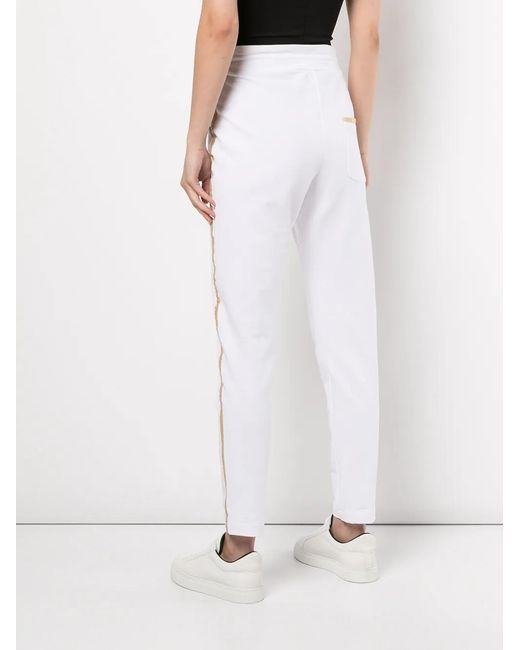 Madison Maison White Side-Stripe Track Pants