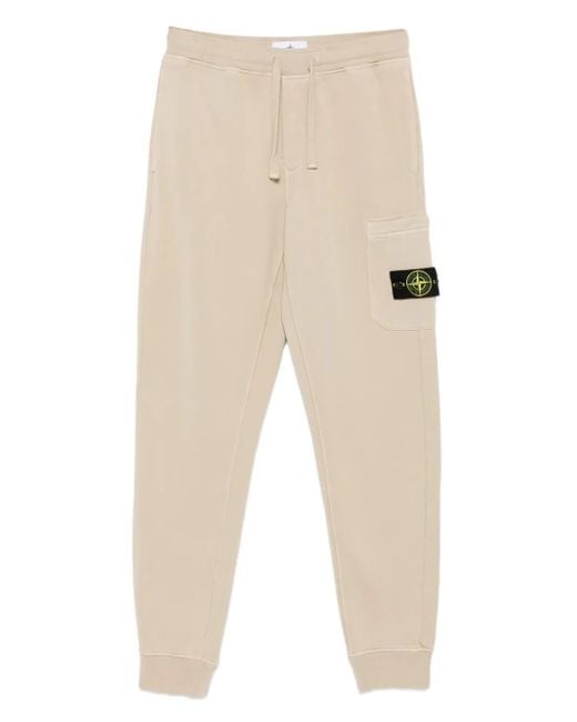 Stone Island Jogginghose mit aufgesetzten Taschen in Natural für Herren