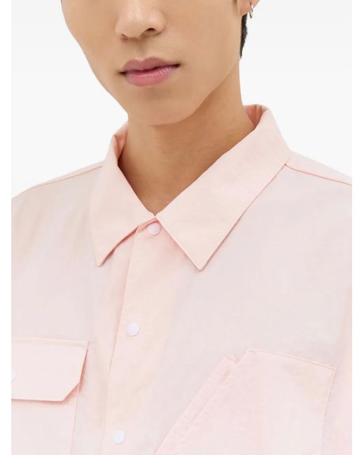 メンズ Dickies ダブルポケット シャツ Pink
